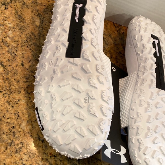 Under Armour Project Rock Slides 2.0 White Slip Ons Sandals Size 13 - Picture 12 of 12